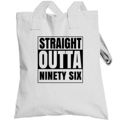 Straight Outta Ninety Six South Carolina City Compton Parody Totebag