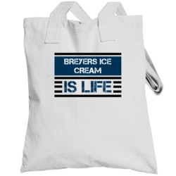 Breyers Ice Cream Is Life Cool Favorite Food Retro Totebag