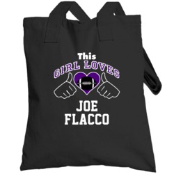 This Girl Loves Joe Flacco Baltimore Football Player Sports Fan Heart 