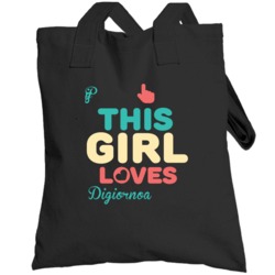 This Girl Loves Digiorno Pizza Fun Retro Favorite Food Totebag