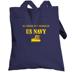 Uss General W P Richardson Us Navy Ship Crew Totebag