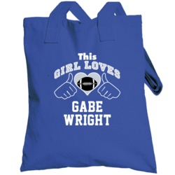 This Girl Loves Gabe Wright Detroit Football Player Sports Fan Heart T