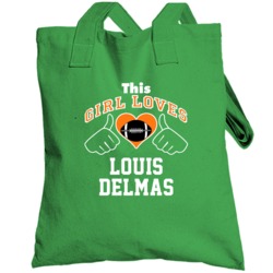 This Girl Loves Louis Delmas Miami Football Player Sports Fan Heart To