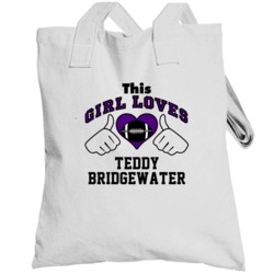 This Girl Loves Teddy Bridgewater Minnesota Football Player Sports Fan