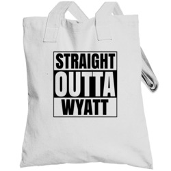 Straight Outta Wyatt Indiana City Compton Parody Totebag