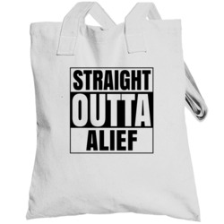 Straight Outta Alief Texas City Compton Parody Totebag