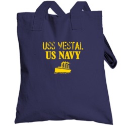 Uss Vestal Us Navy Ship Crew Totebag
