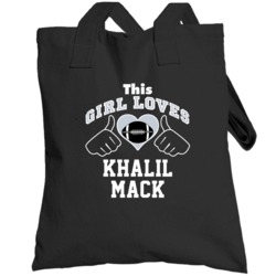 This Girl Loves Khalil Mack Oakland Football Player Sports Fan Heart T