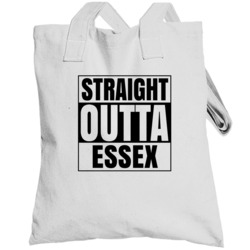 Straight Outta Essex Iowa City Compton Parody Totebag