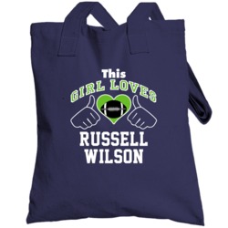 This Girl Loves Russell Wilson Seattle Football Player Sports Fan Hear