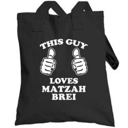 This Guy Loves Matzah Brei Fun Retro Favorite Food Totebag