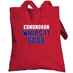 Brian Edmondson Whips It Good Atlanta Baseball Pitcher Fan Totebag