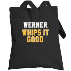Andrew Werner Whips It Good Oakland Baseball Pitcher Fan Totebag