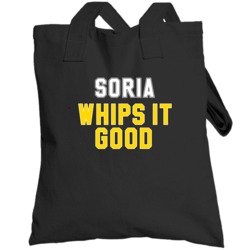 Joakim Soria Whips It Good Pittsburgh Baseball Pitcher Fan Totebag