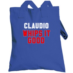 Alex Claudio Whips It Good Texas Baseball Pitcher Fan Totebag