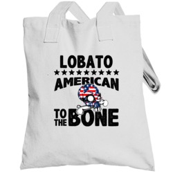 Lobato American To The Bone Cool Usa Name Totebag