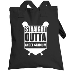 Straight Outta Angel Stadium Los Angeles Baseball Fan Totebag