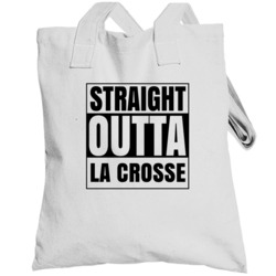 Straight Outta La Crosse Kansas City Compton Parody Totebag