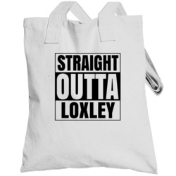 Straight Outta Loxley Alabama City Compton Parody Totebag