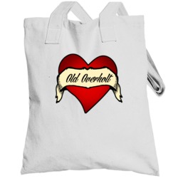 Old Overholt Heart Tattoo Drinking Cool Party Totebag