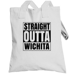 Straight Outta Wichita Kansas City Compton Parody Totebag