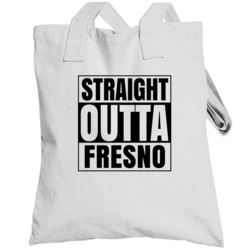 Straight Outta Fresno California City Compton Parody Totebag