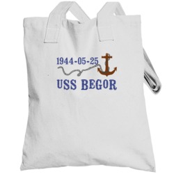 Uss Begor 16217 Anchor Navy Ship Totebag