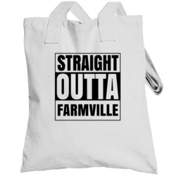 Straight Outta Farmville North Carolina City Compton Parody Totebag