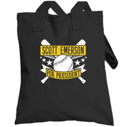 Scott Emerson For President Oakland Baseball Player Funny Totebag