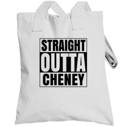 Straight Outta Cheney Washington City Compton Parody Totebag