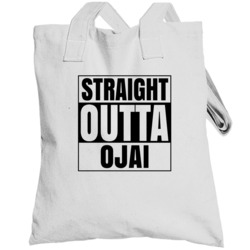 Straight Outta Ojai California City Compton Parody Totebag