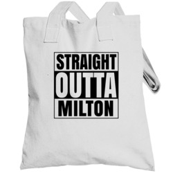 Straight Outta Milton Washington City Compton Parody Totebag