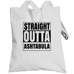 Straight Outta Ashtabula Ohio City Compton Parody Totebag