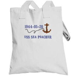 Uss Sea Poacher 16212 Anchor Navy Ship Totebag