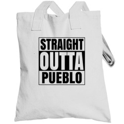 Straight Outta Pueblo Colorado City Compton Parody Totebag