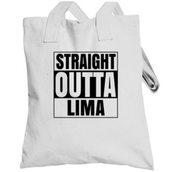 Straight Outta Lima Ohio City Compton Parody Totebag