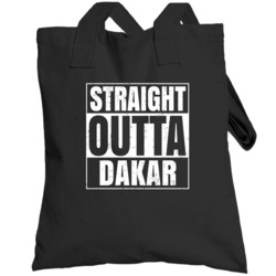 Straight Outta Dakar Senegal Compton Parody Grunge City Totebag