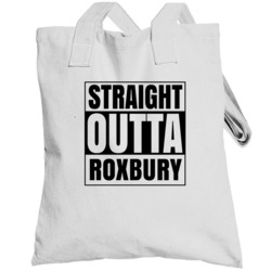 Straight Outta Roxbury Connecticut City Compton Parody Totebag