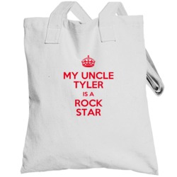 Tyler My Uncle Is A Rock Star Bodysuit Totebag