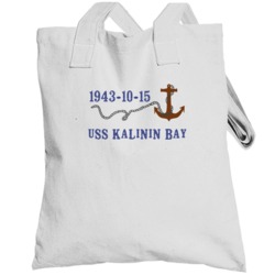 Uss Kalinin Bay 15994 Anchor Navy Ship Totebag