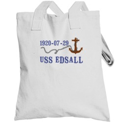 Uss Edsall 7516 Anchor Navy Ship Totebag