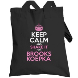 Keep Calm And Shake It For Brooks Koepka Funny  Golf Parody Totebag