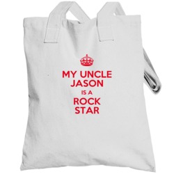 Jason My Uncle Is A Rock Star Bodysuit Totebag