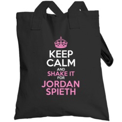 Keep Calm And Shake It For Jordan Spieth Funny  Golf Parody Totebag