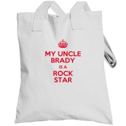 Brady My Uncle Is A Rock Star Bodysuit Totebag