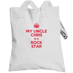 Chris My Uncle Is A Rock Star Bodysuit Totebag