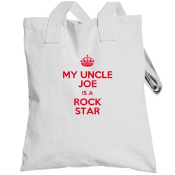 Joe My Uncle Is A Rock Star Bodysuit Totebag
