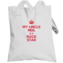 Neil My Uncle Is A Rock Star Bodysuit Totebag