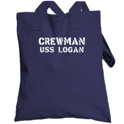 Crewman Uss Logan Us Navy Totebag