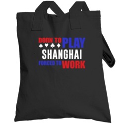 Born To Play Shanghai Card Games Totebag
